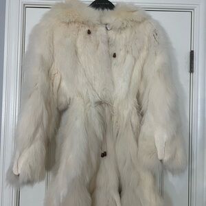 Luxurious Cream Fur Coat